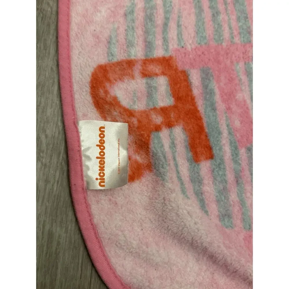 Big Time Rush Blanket 2011 Nickelodeon BTR Pink Fleece Throw 58x43 Vintage